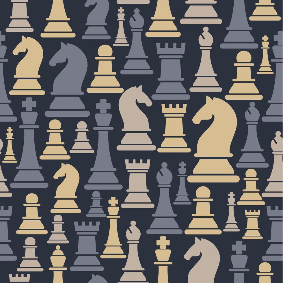 patrones sin fisuras figuras ajedrez 1501932 Vector en