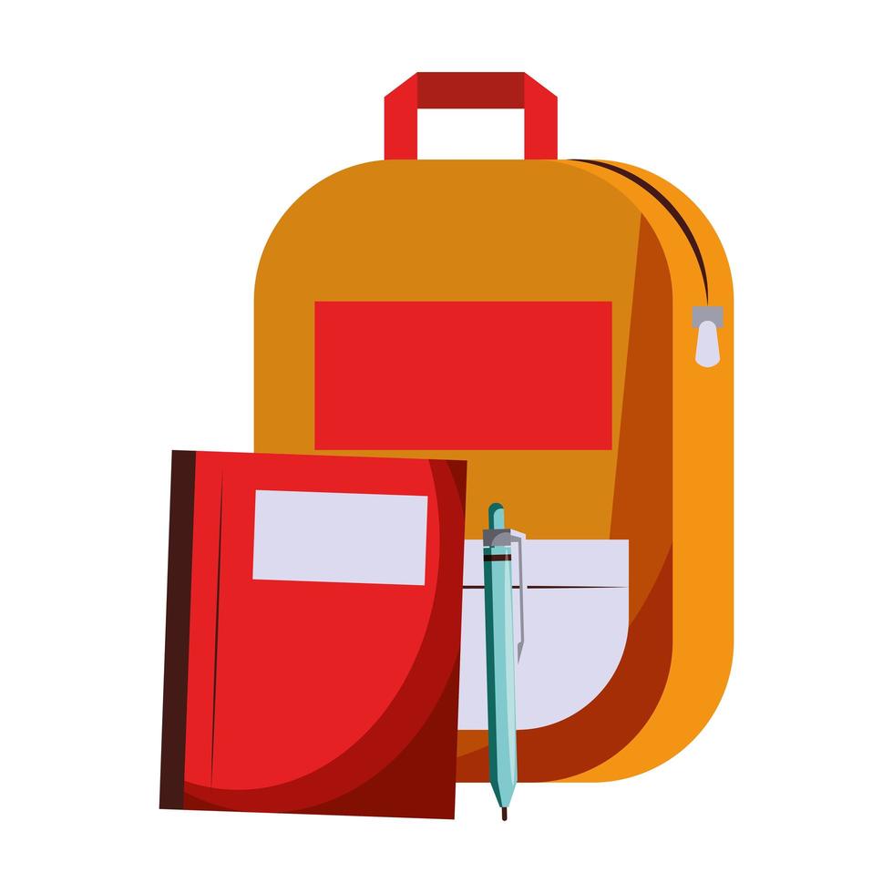 Cartoon back to school and education composition vector