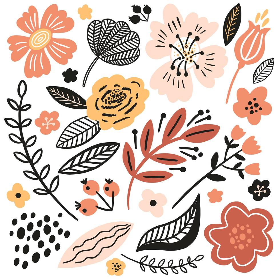 Autumn floral seamless pattern 1503614 Vector Art at Vecteezy