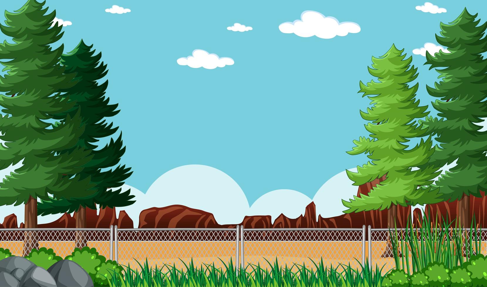 fondo vacío naturaleza parque paisaje vector