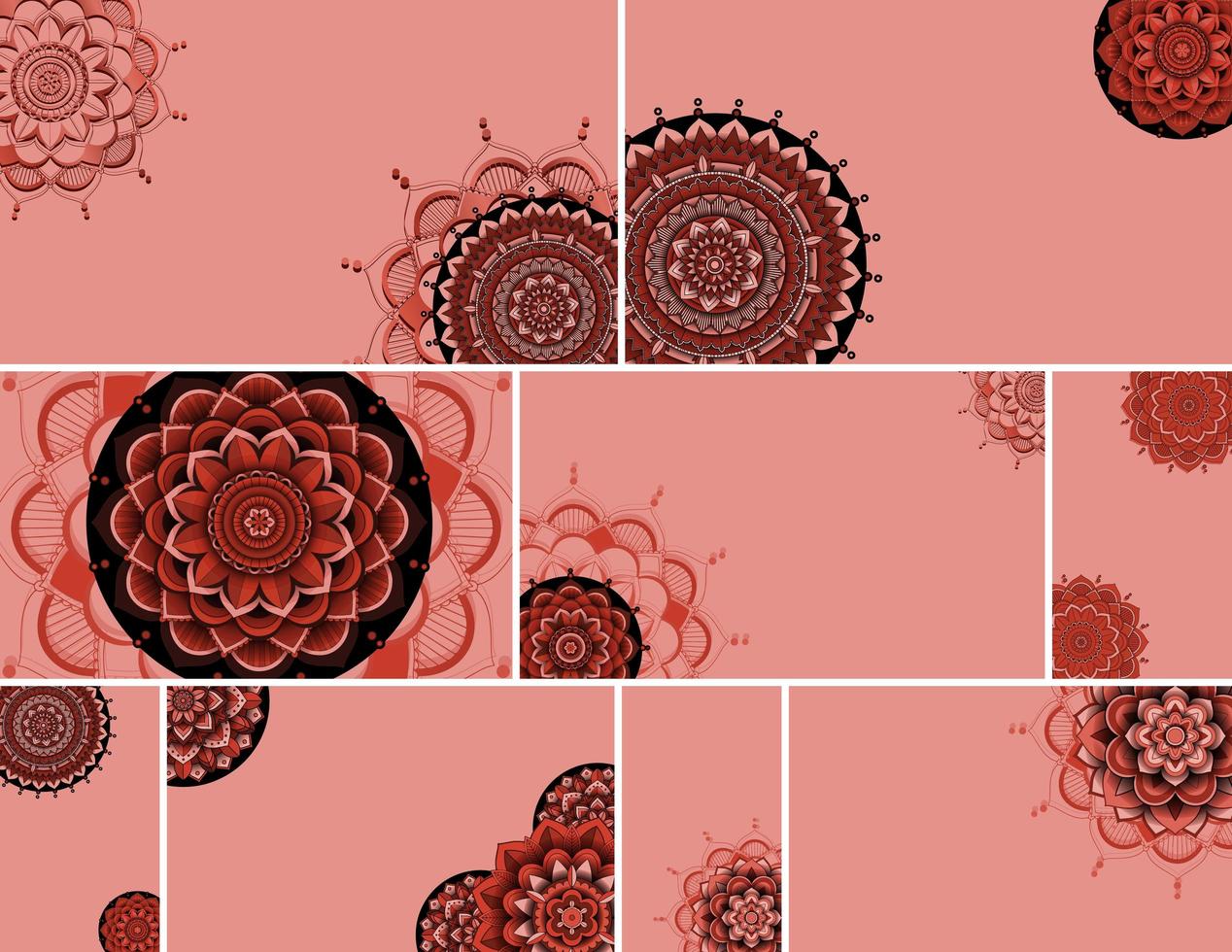 Beautiful mandala design background vector