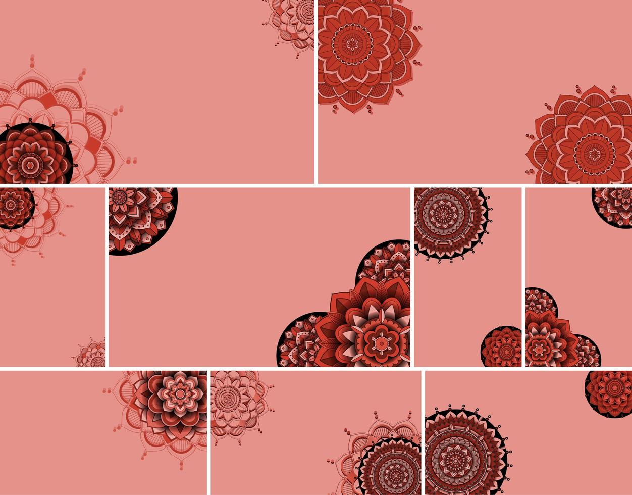 Beautiful mandala design background vector