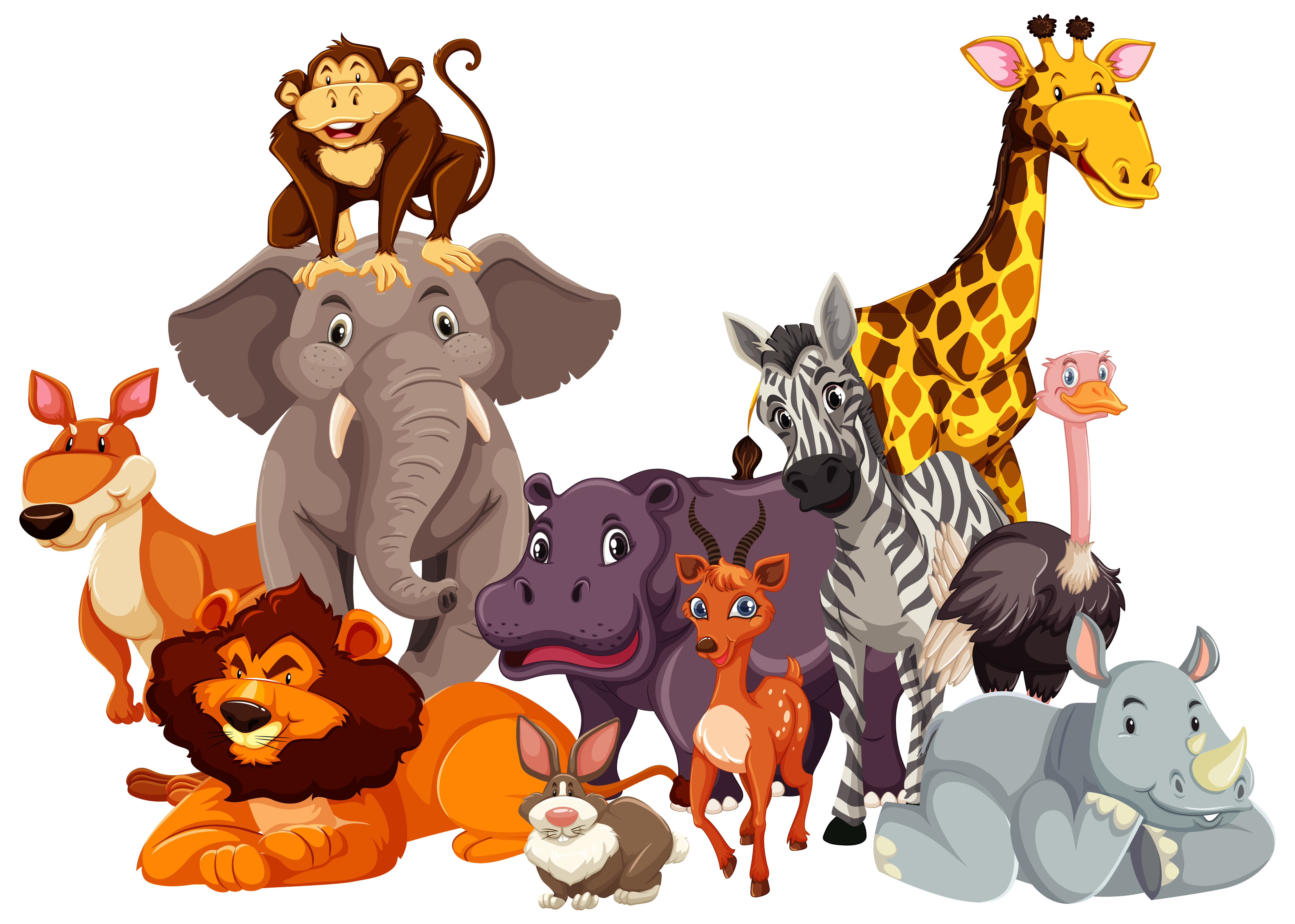 Kids box wild animals