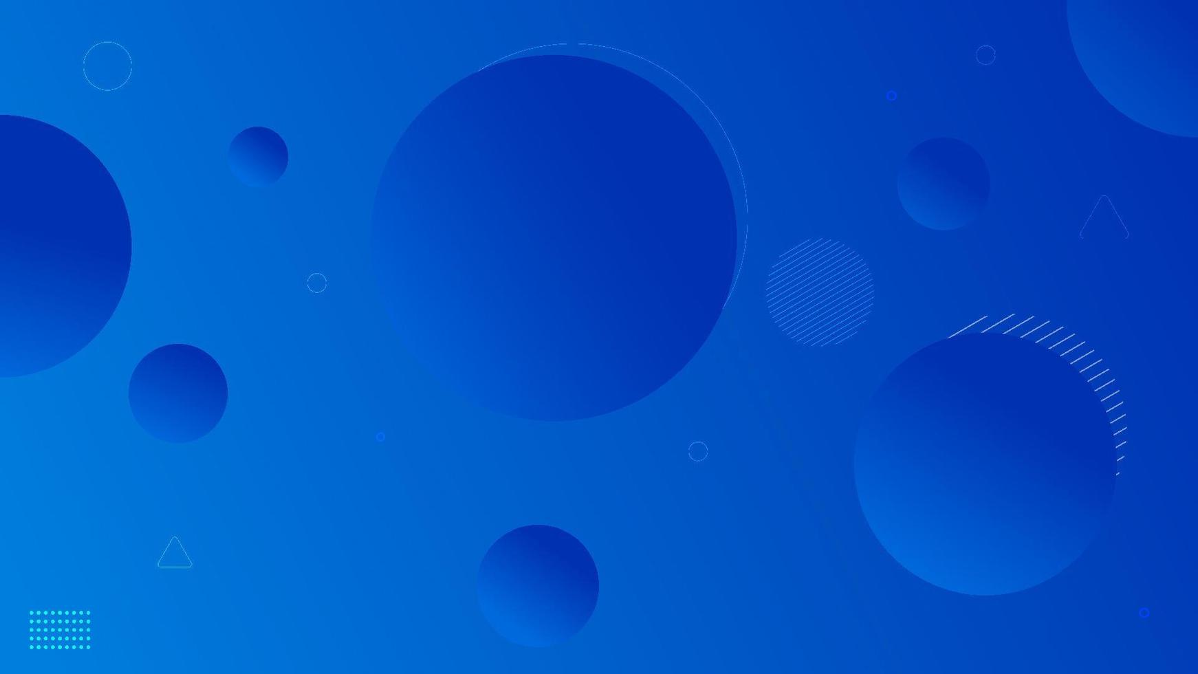 Abstract geometric gradient blue background vector