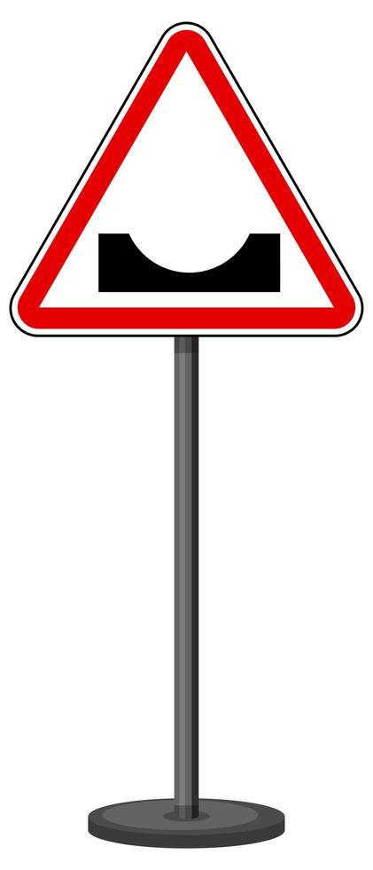 Red traffic sign on white background vector