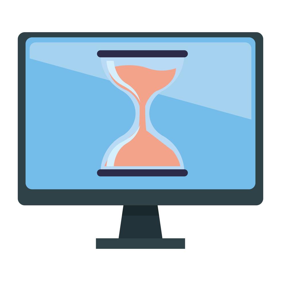 Computer screen and technology device icon vector