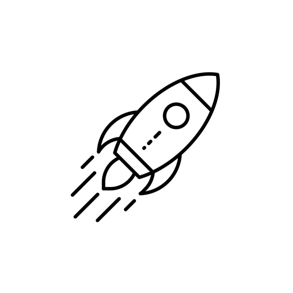 Rocket vector icon