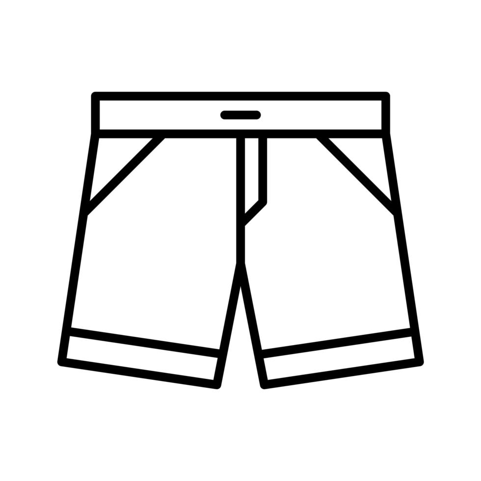 icono de vector de pantalones cortos