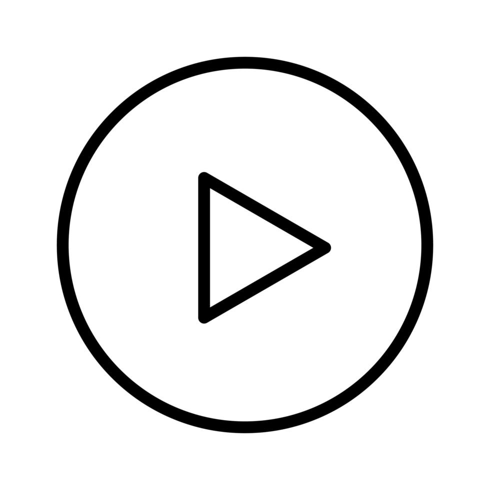 icono de reproductor de video vector