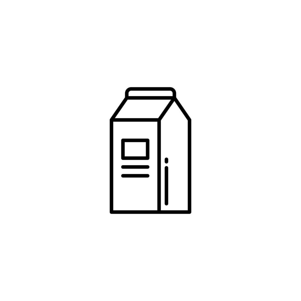 icono de paquete de leche vector