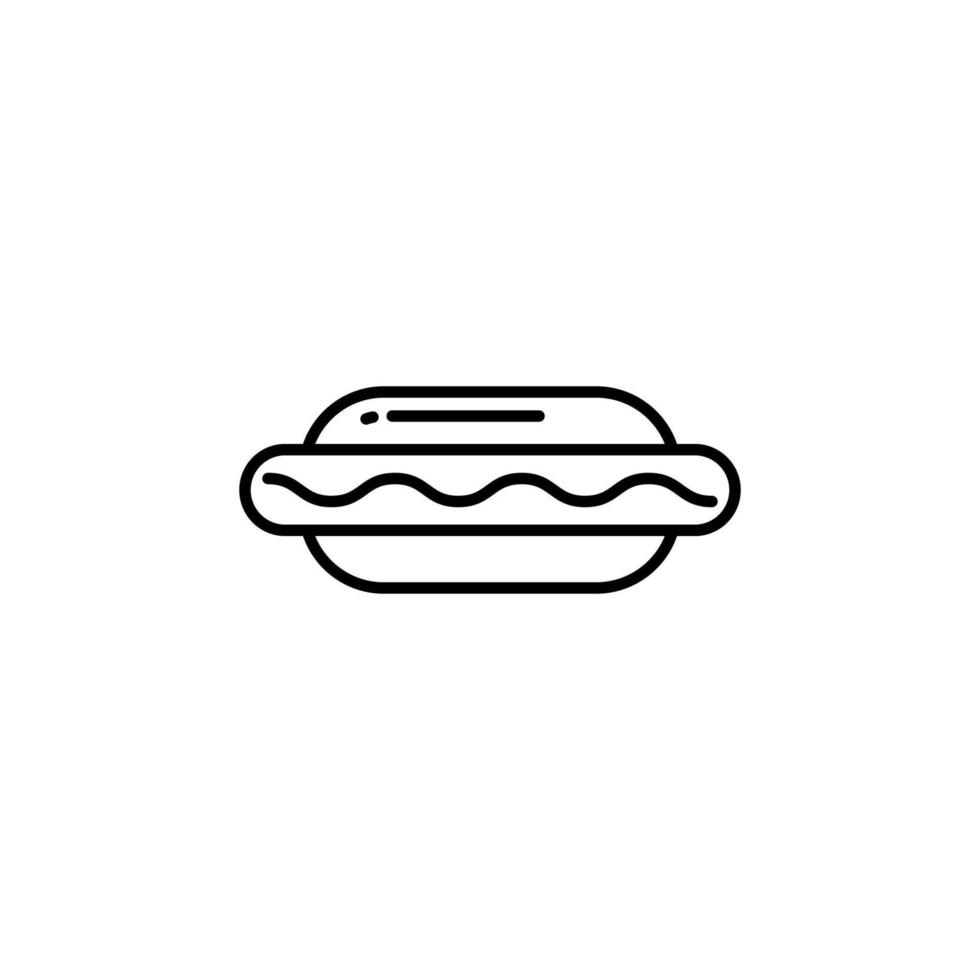 icono de vector de hotdog