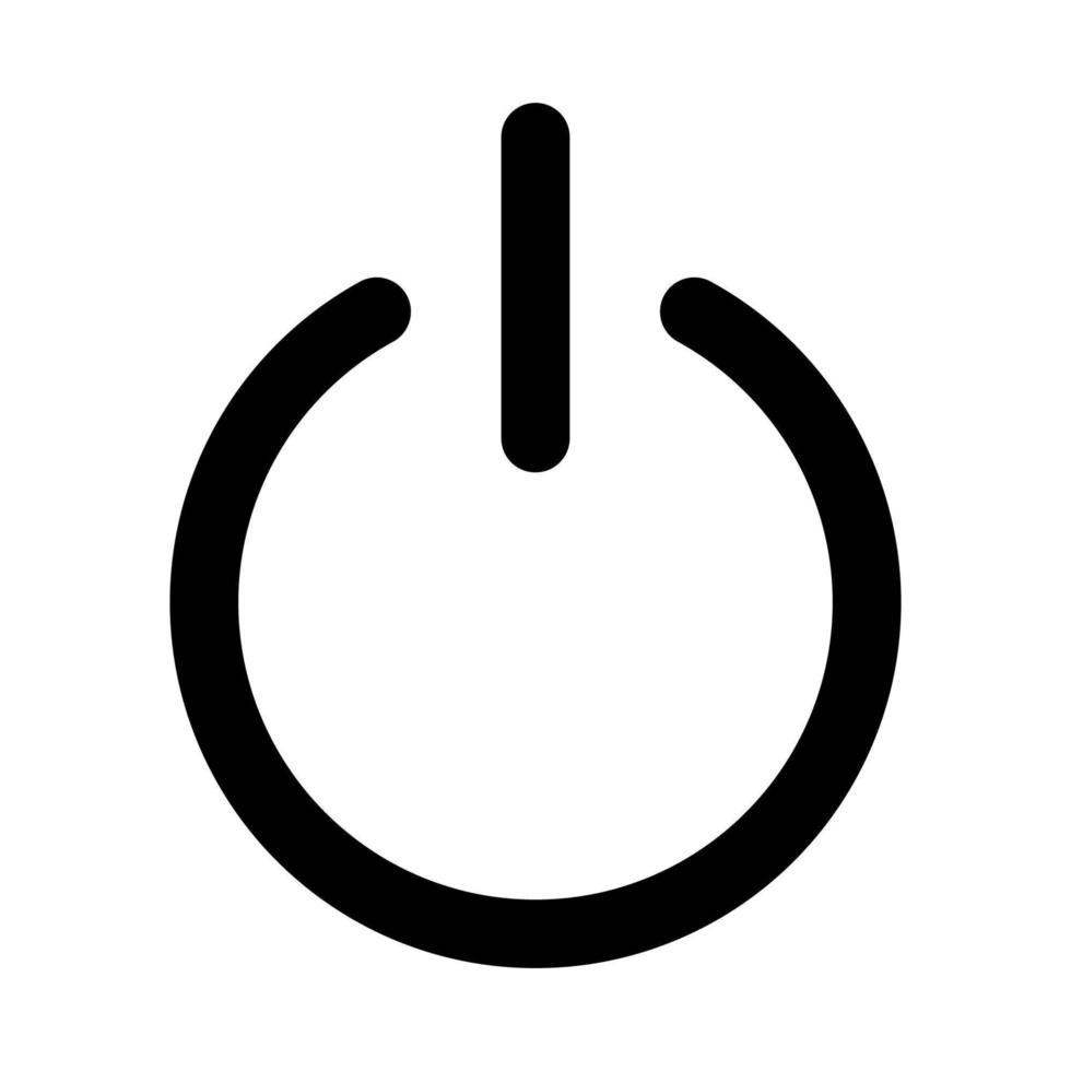 Power interface icon vector