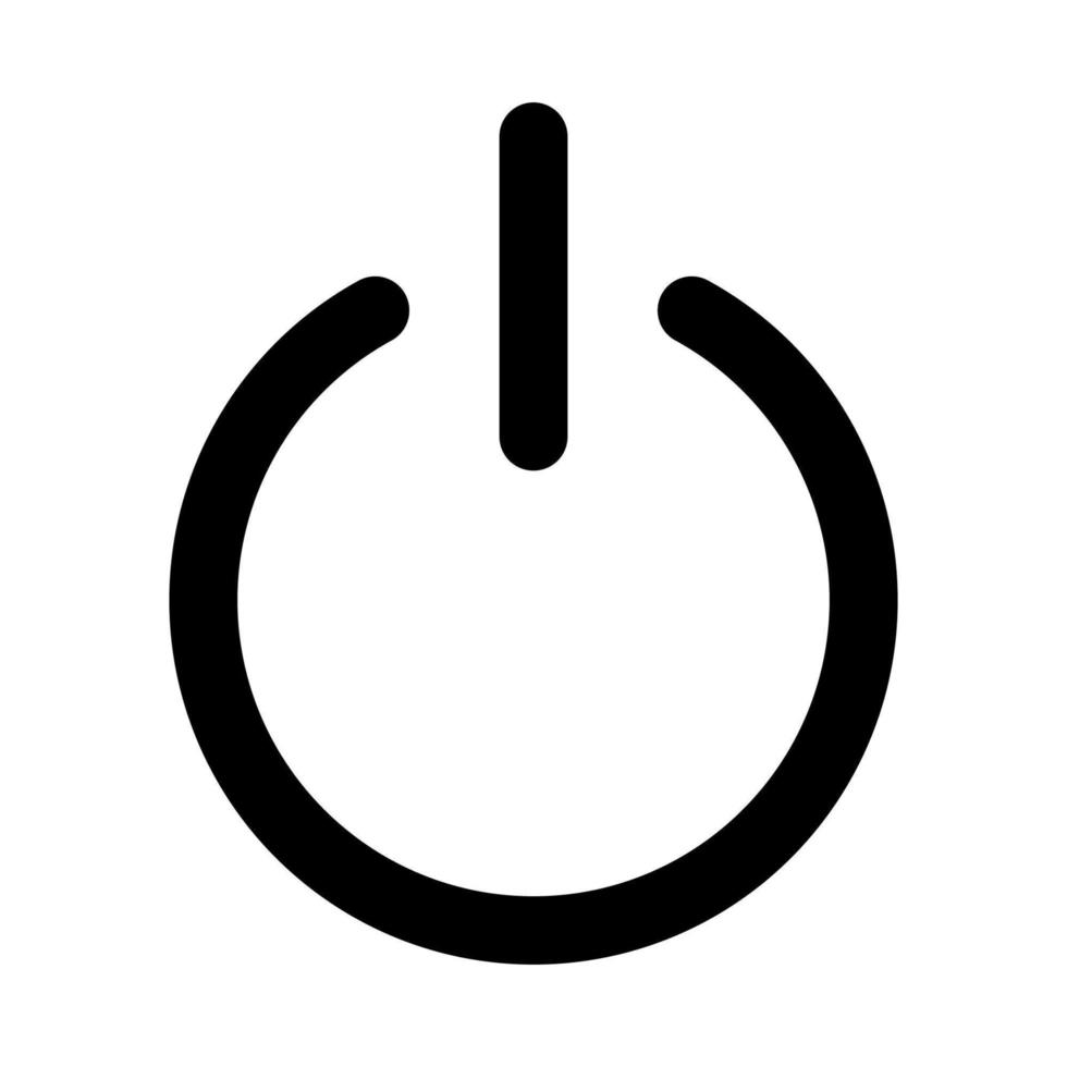 Power interface icon vector