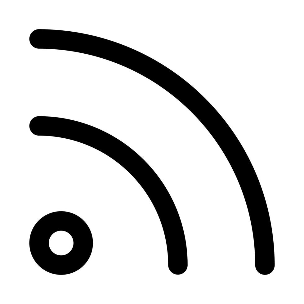 icono de feed rss vector