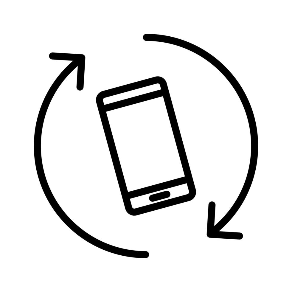 Mobile Rotation Icon vector