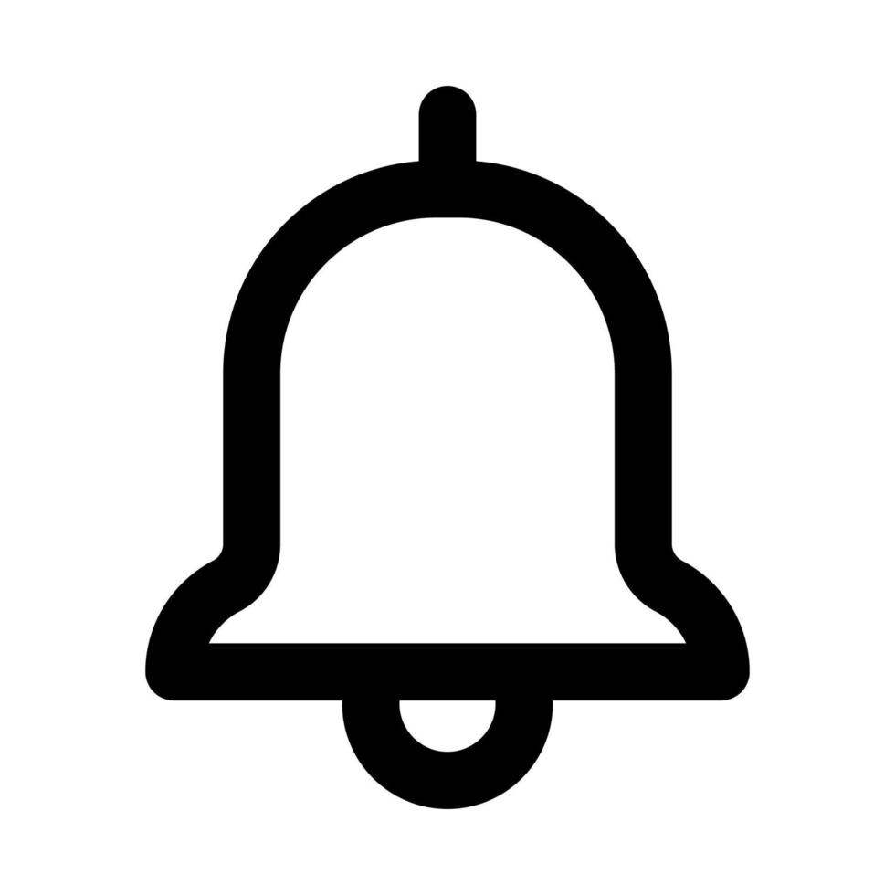 icono de campana de notificación vector