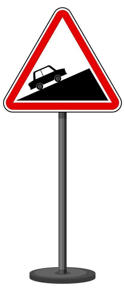 Red traffic sign on white background vector