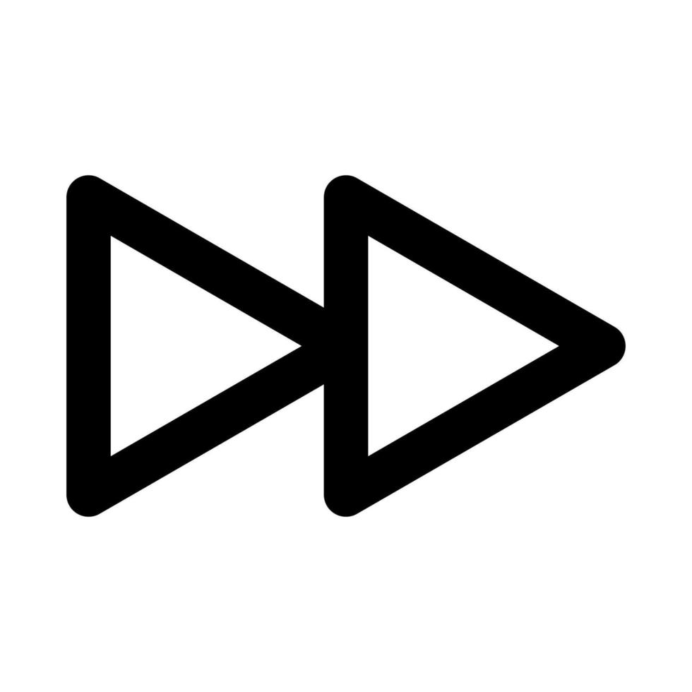 Forward video icon vector