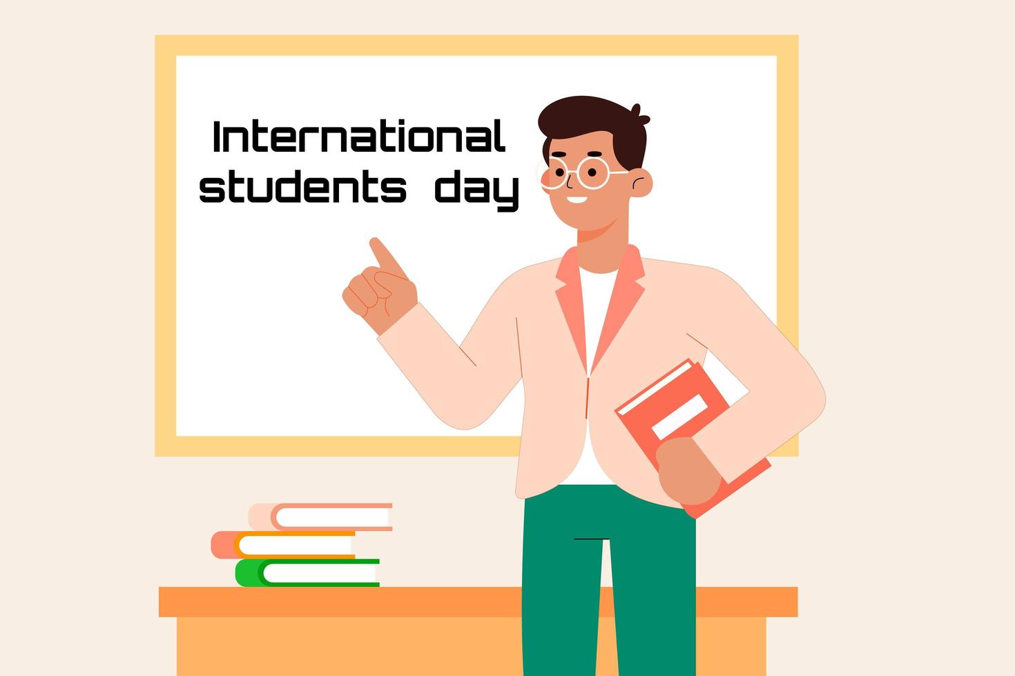 dia del estudiante internacional vector