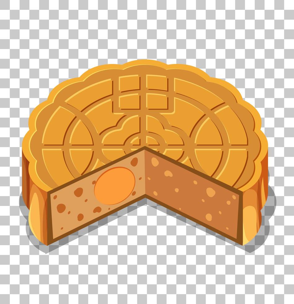 A mooncakes isolated on transparent background vector