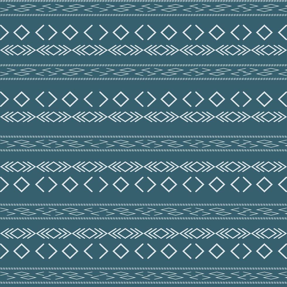 Aztec tribal pattern with geometric shapes vector
