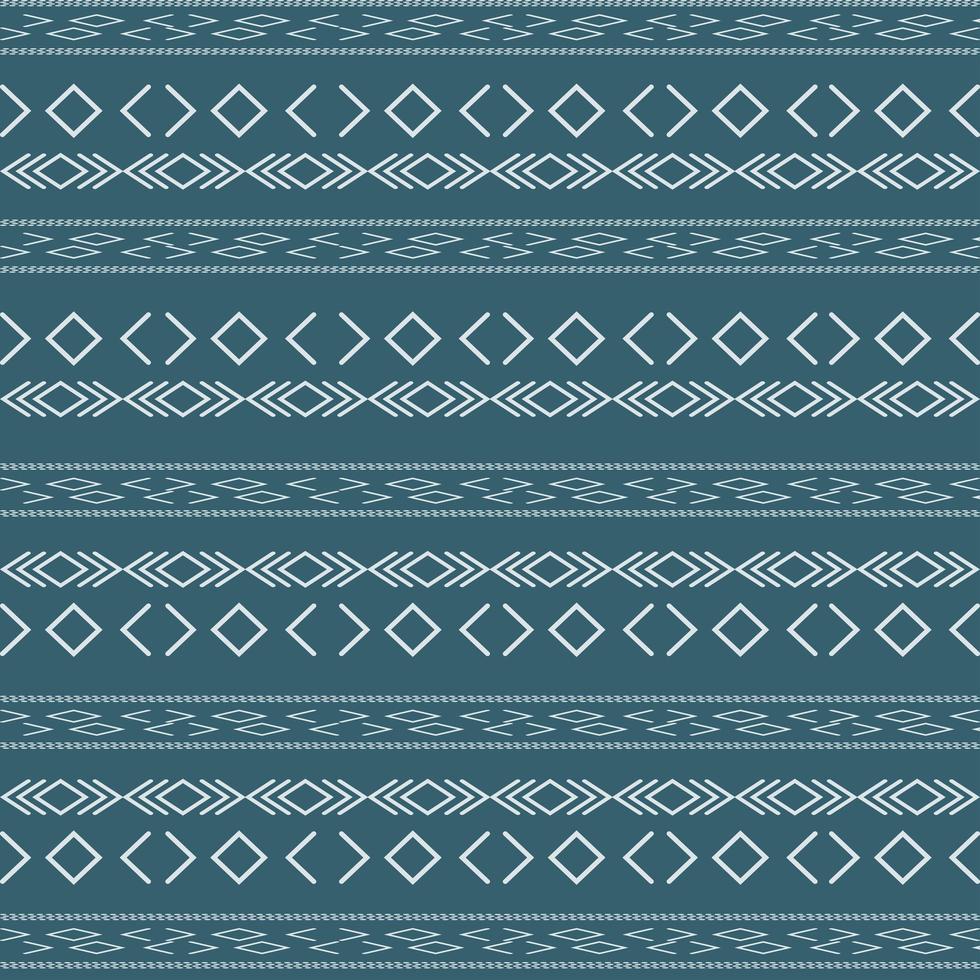 Aztec tribal pattern with geometric shapes vector