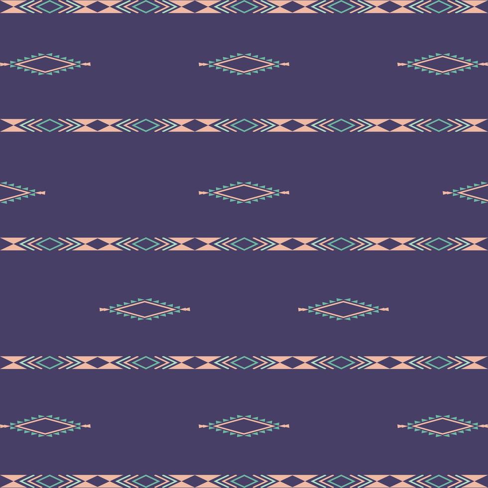 Aztec ethnic tribal seamless pattern with geometric shapes vector