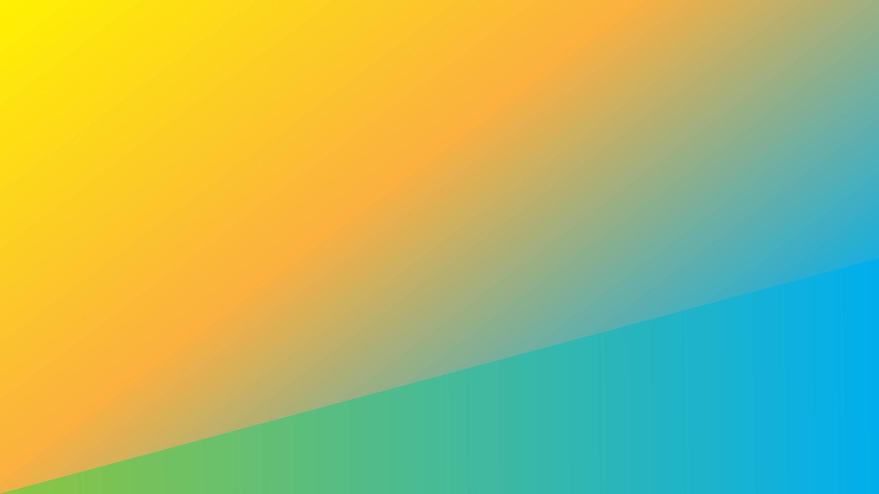 Blue, green, yellow gradient angle design vector