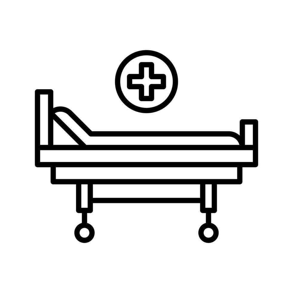 Stretcher Bed Icon vector