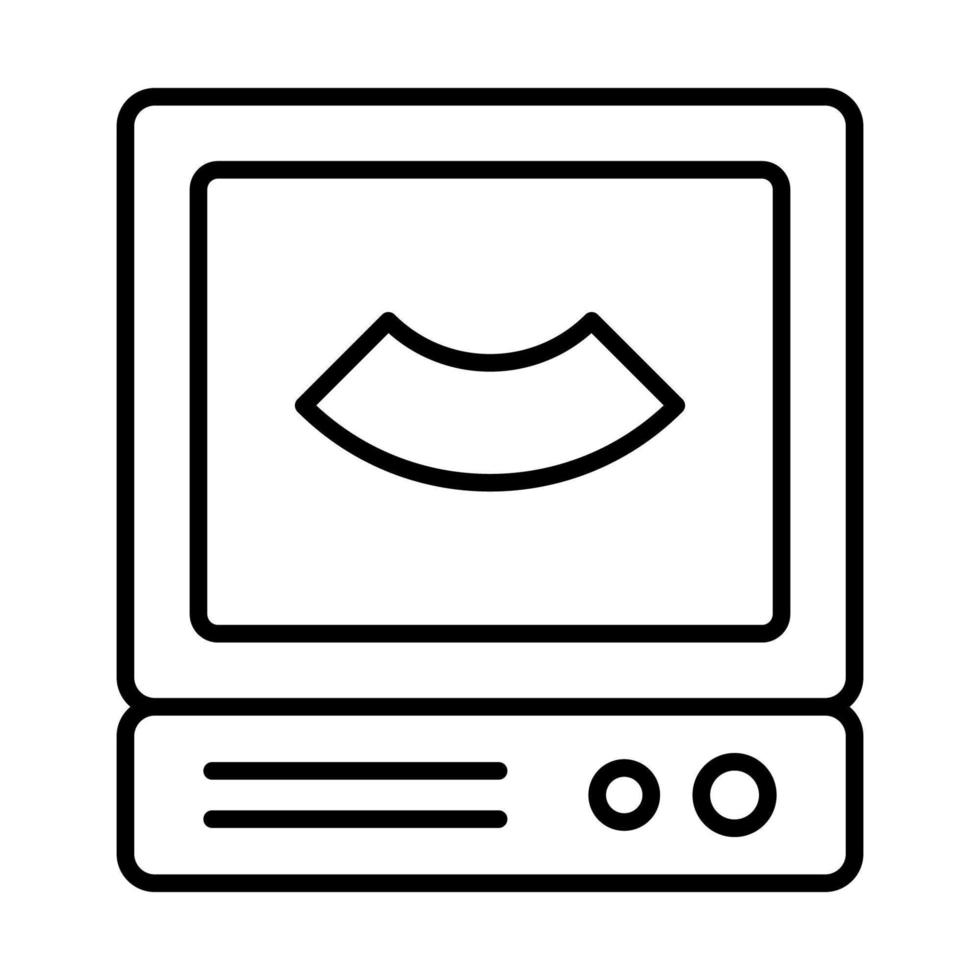 Ultrasound Machine Icon vector