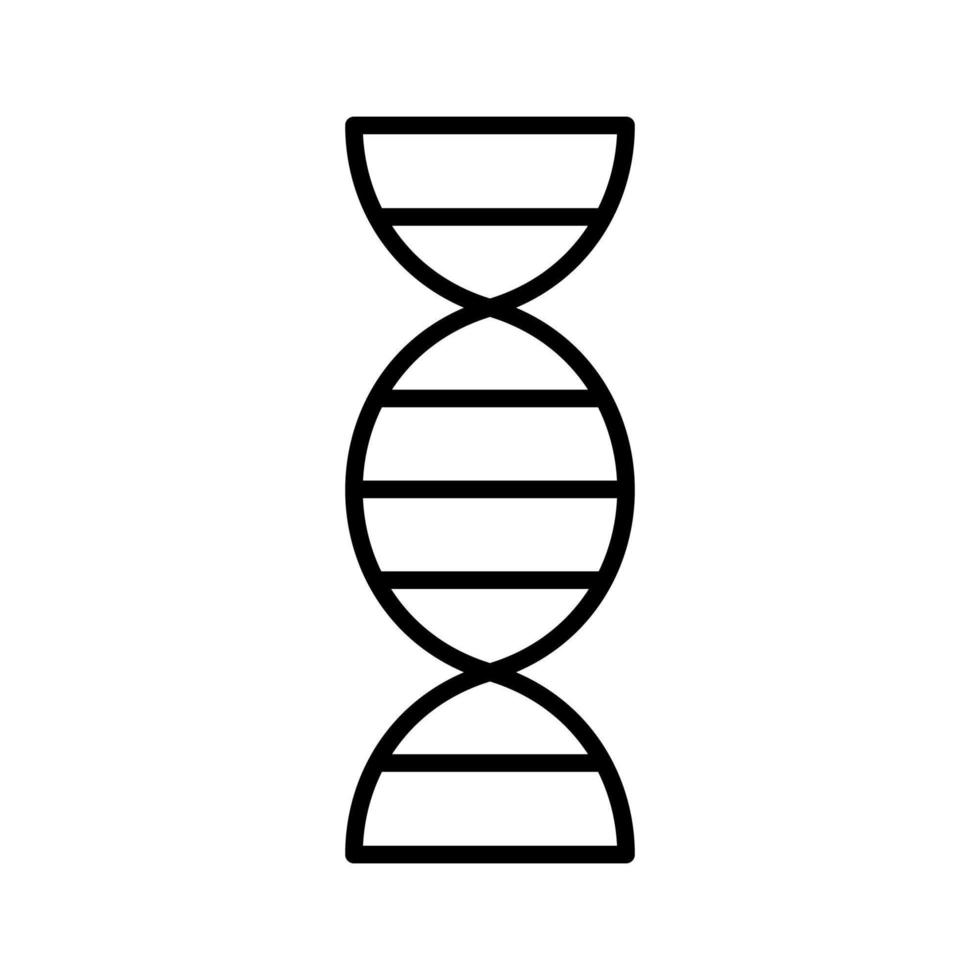 DNA Outline Icon vector