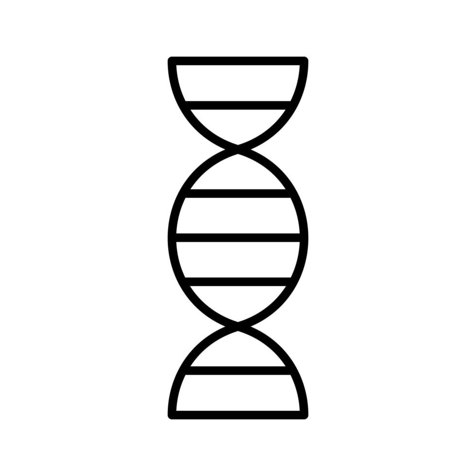 DNA Outline Icon vector