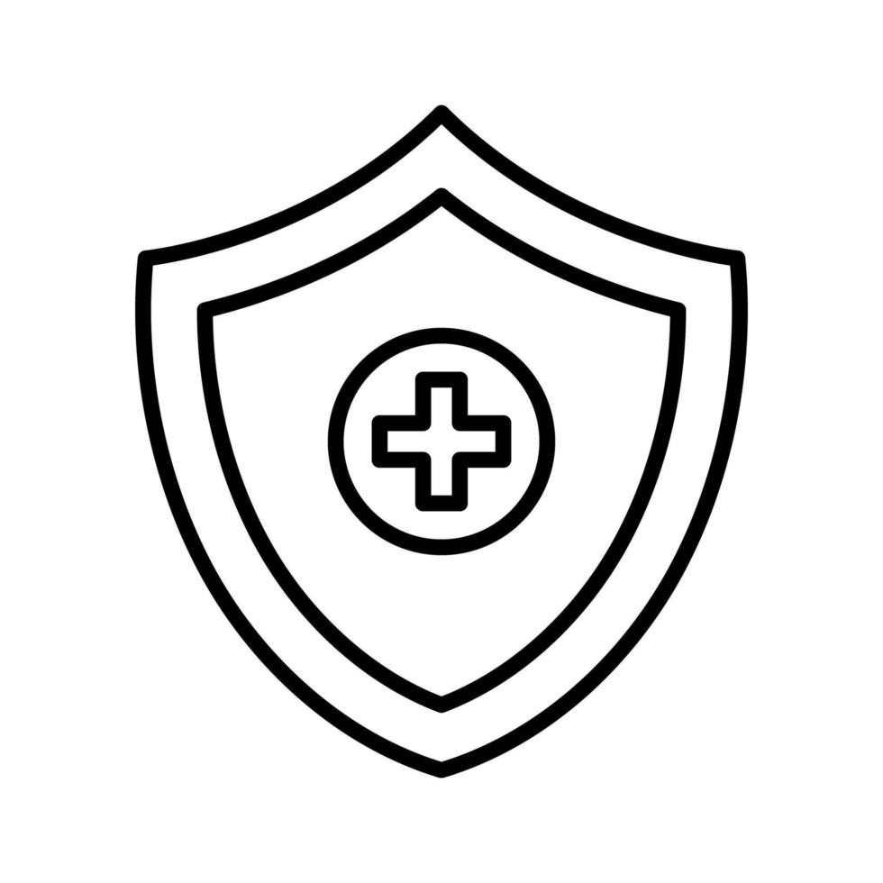 icono de protección médica vector