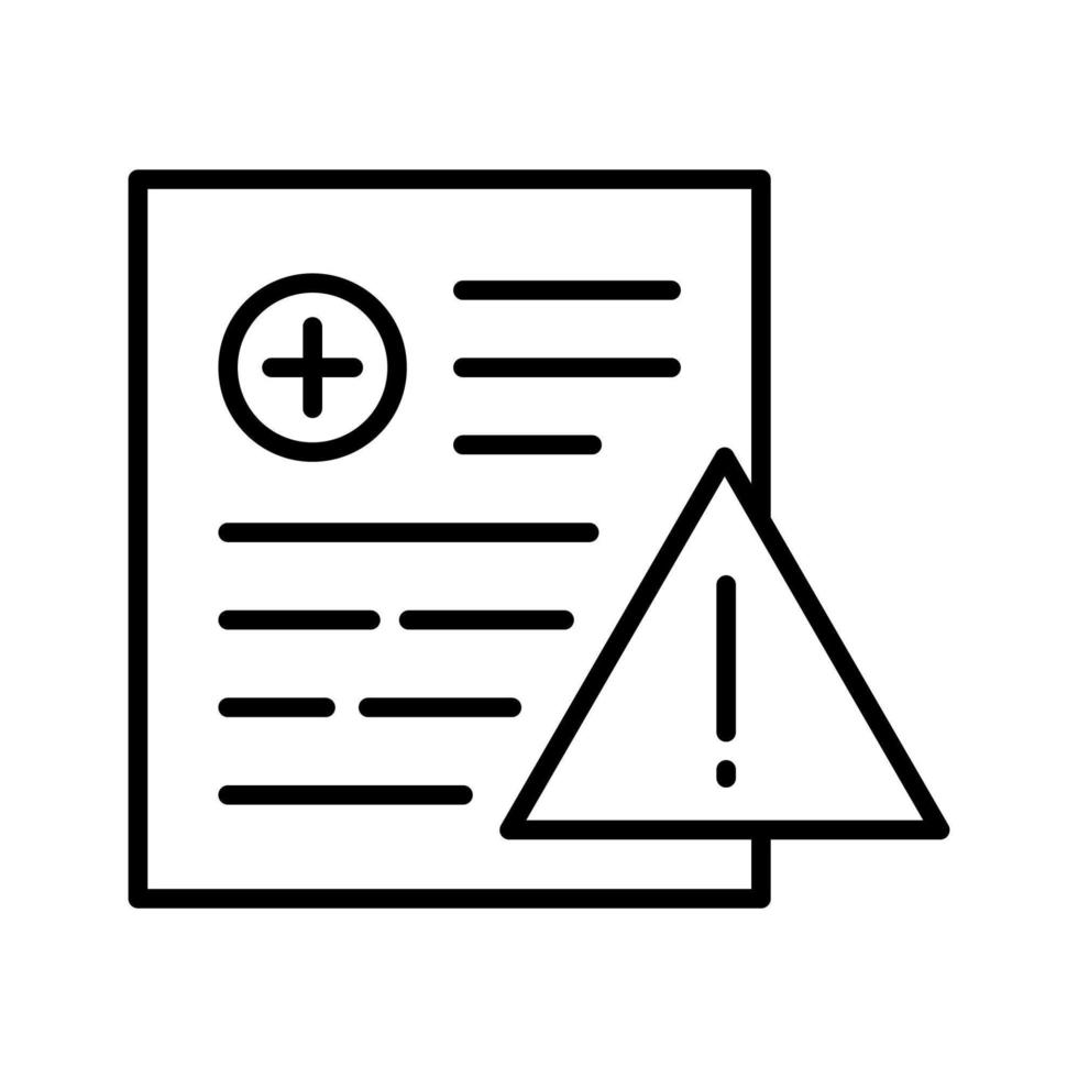 Patient Warning Icon vector