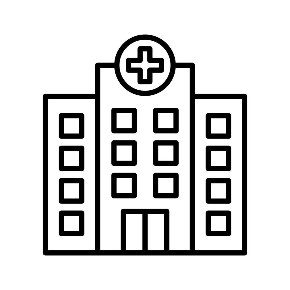 Hospital Outline Icon vector