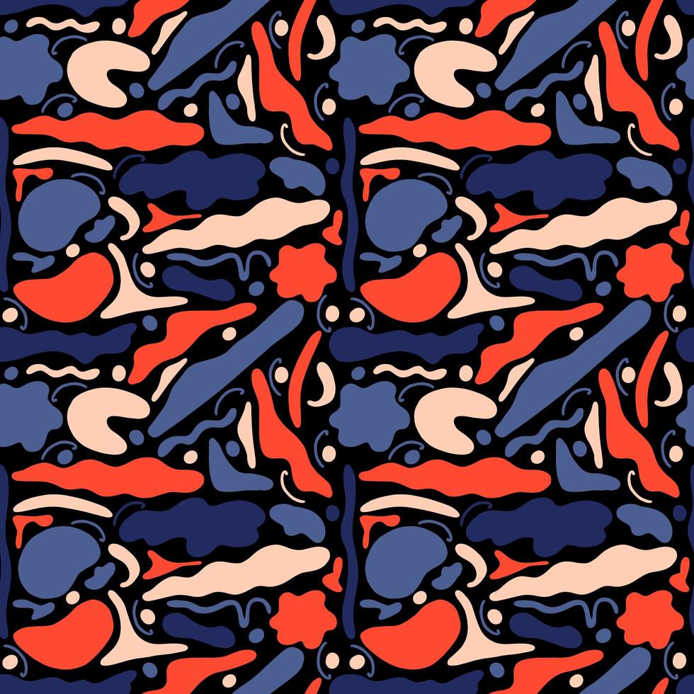 Abstract seamless pattern geometric shapes vector