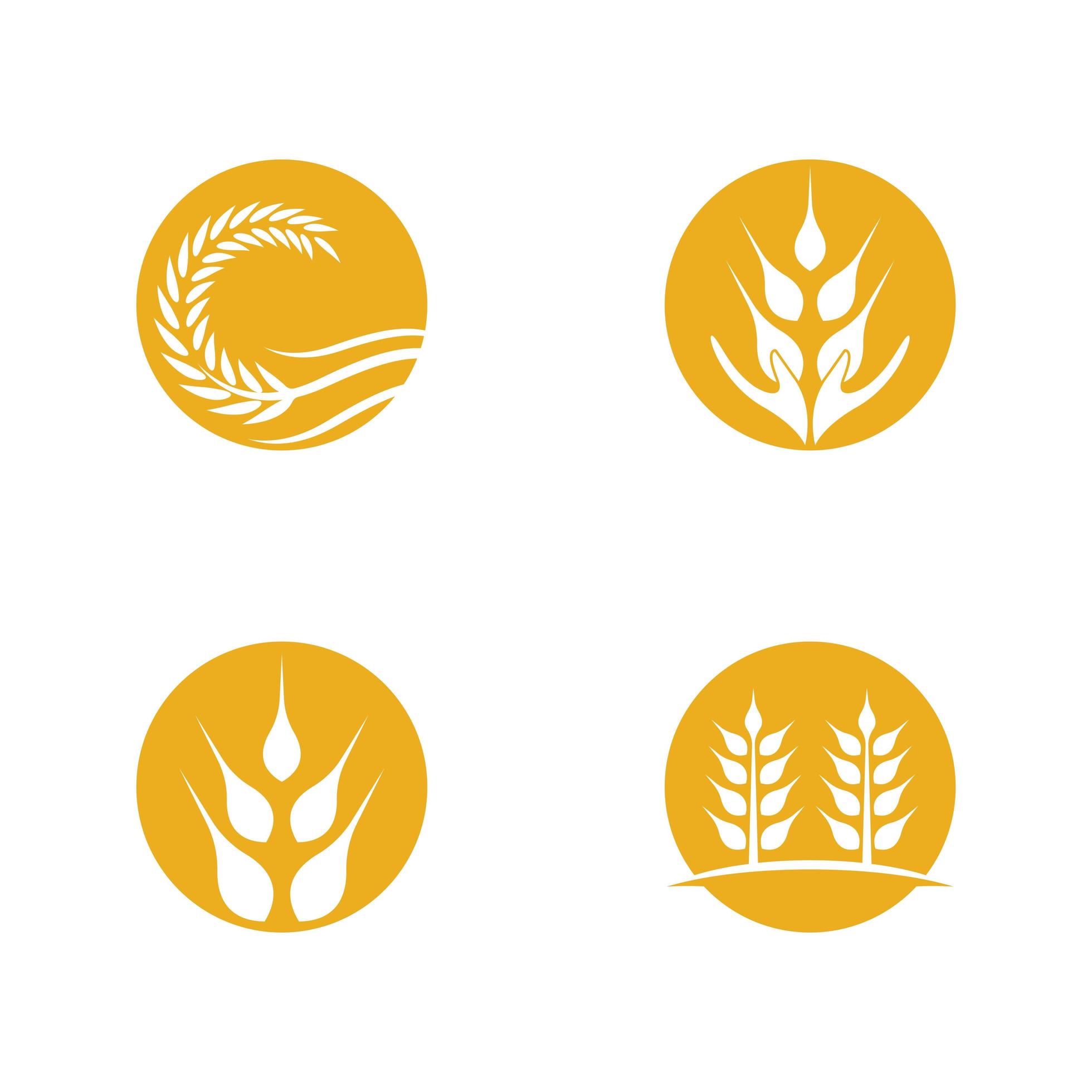 Wheat Icon Set 1518200 Vector Art at Vecteezy