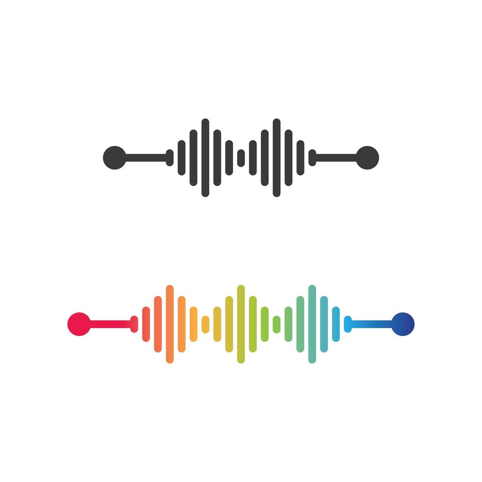 diseño de ondas de sonido vector