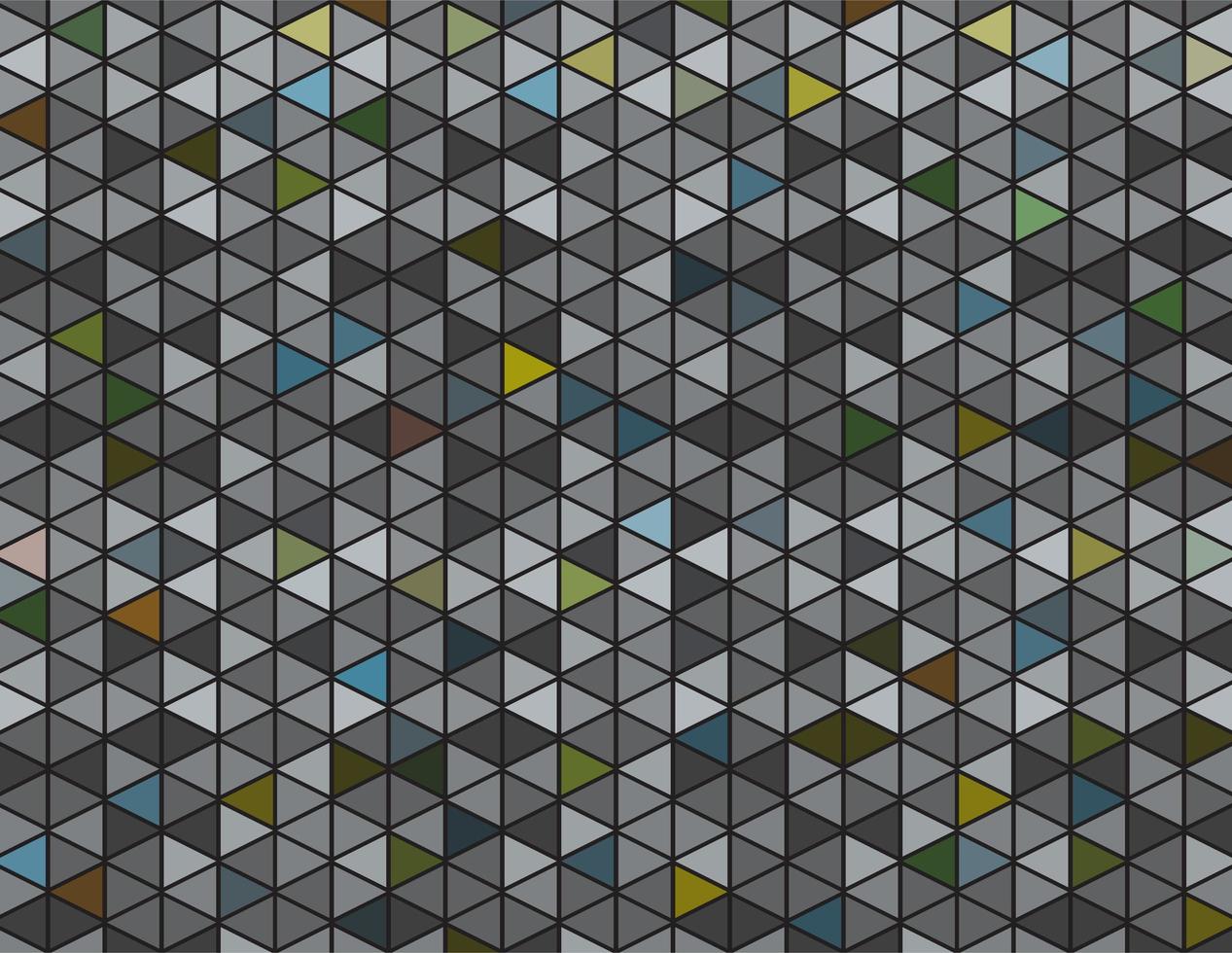 Abstract Grey and Dark Colored Triangle Background vector