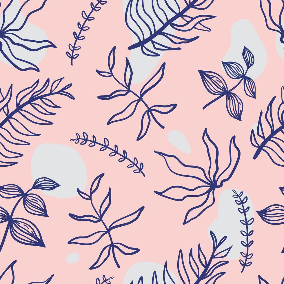 Hand drawn floral seamless pattern. vector