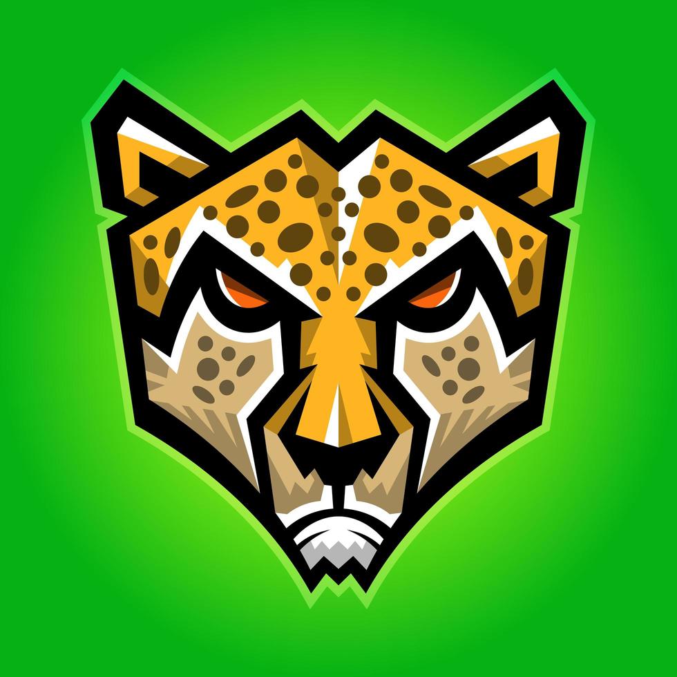 Big Cheetah Head vector