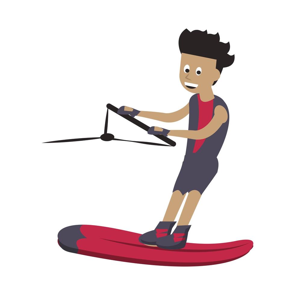 Water extreme sports isolated cartoon vector