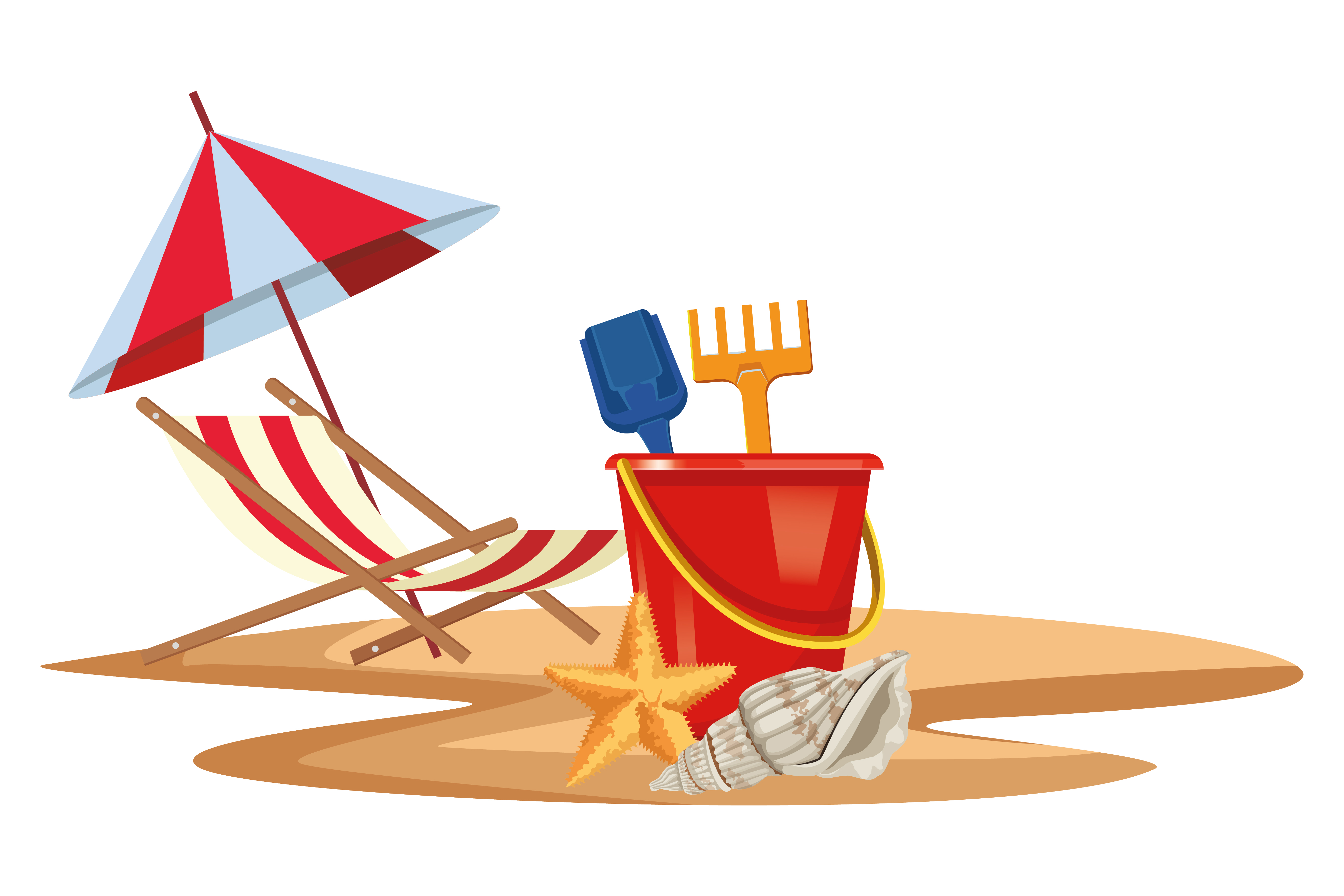 Summer, beach and vacation composition 1519398 Vector Art at Vecteezy