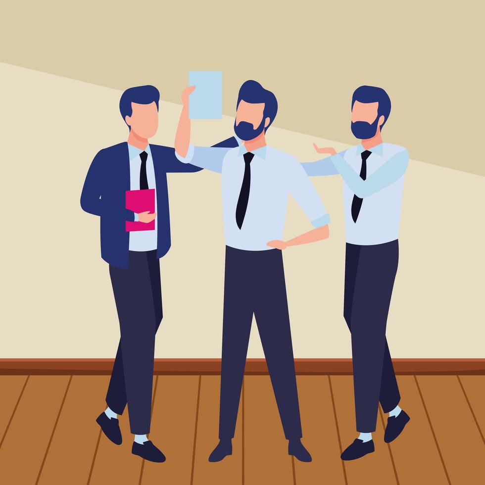 Businesspeople and co-working concept vector