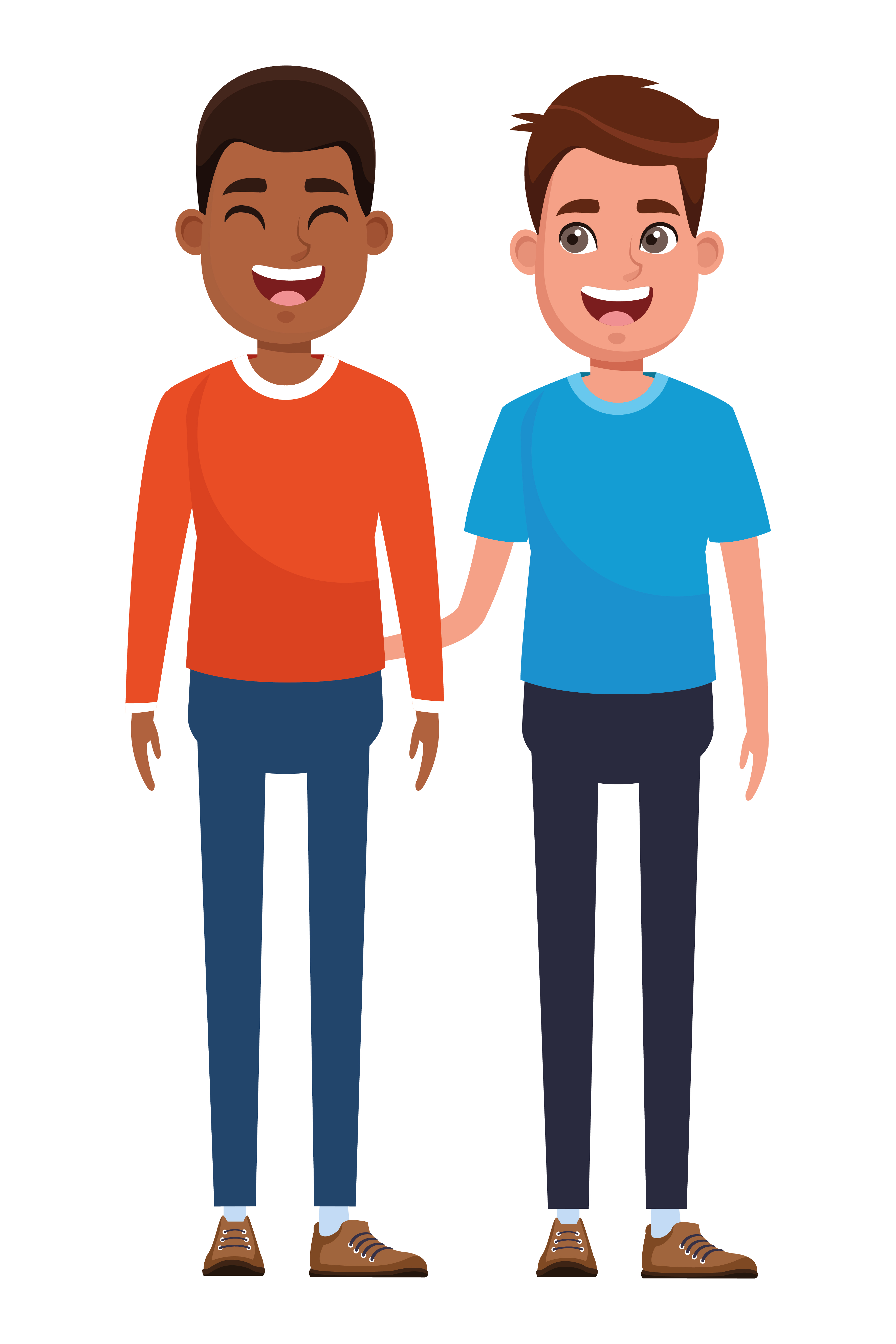 Cartoon men characters portrait 1520083 Vector Art at Vecteezy