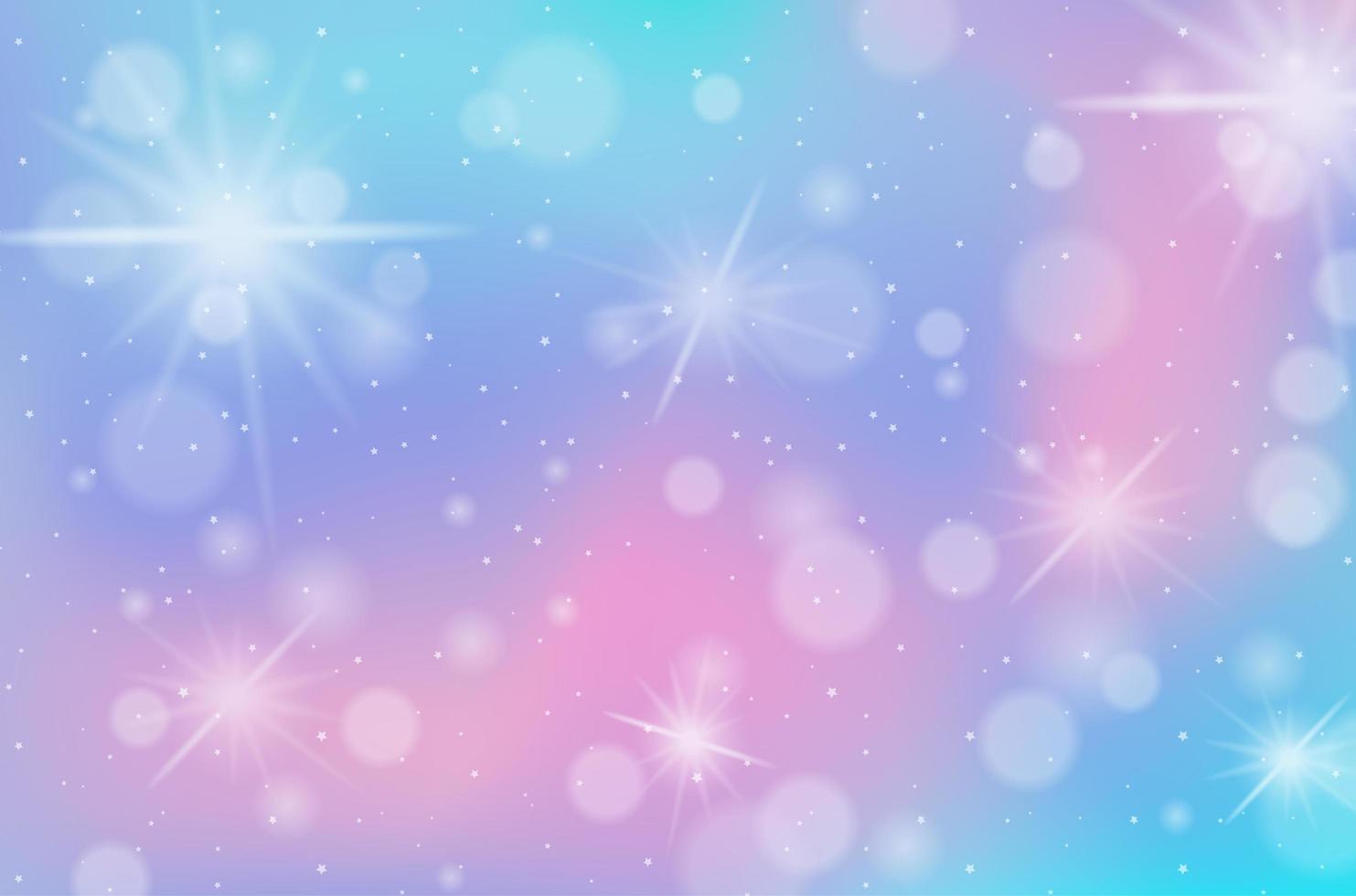 Rainbow pastel blurred with sparks background vector