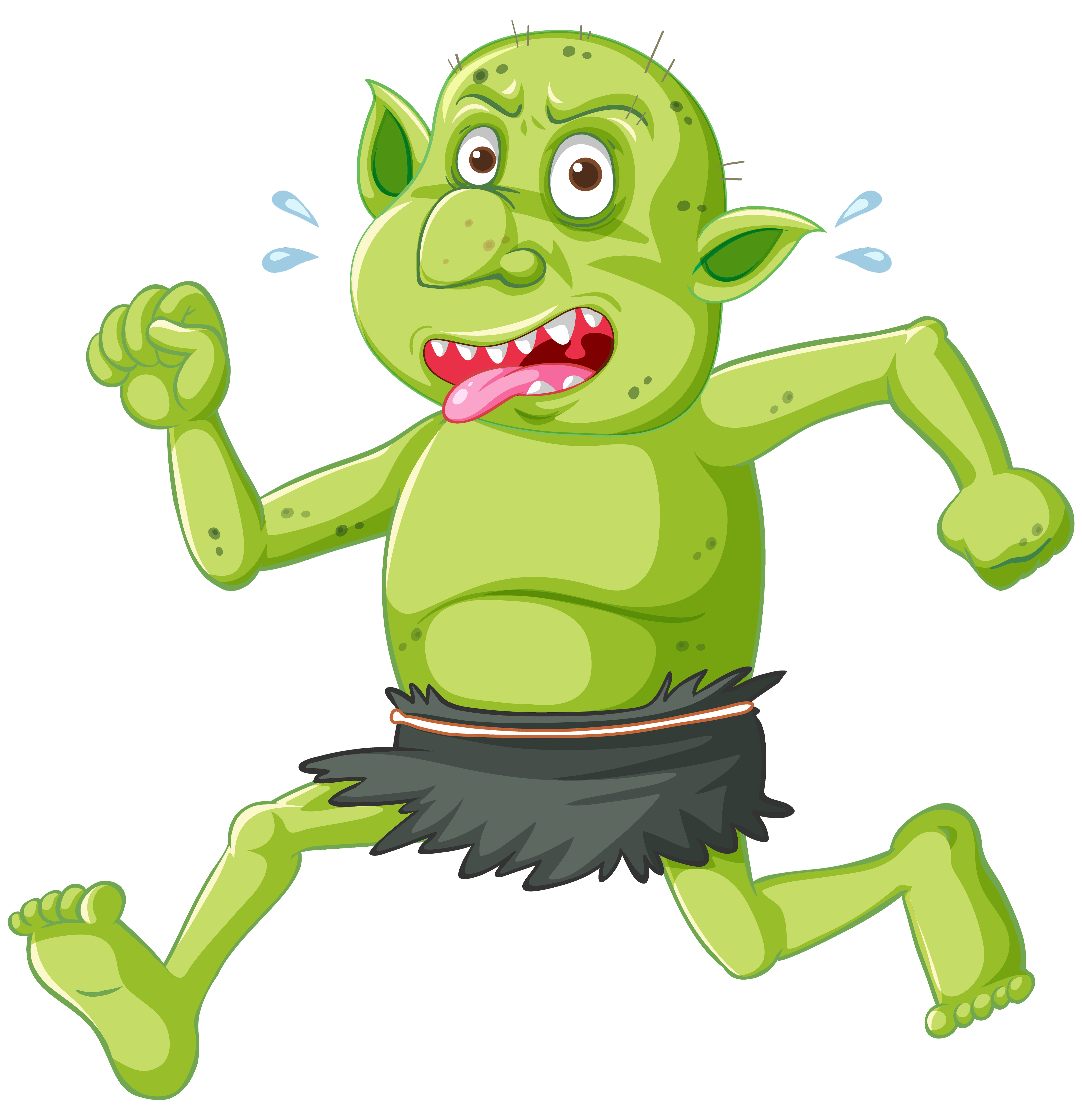 Green goblin or troll running pose with funny face in cartoon character isolated 1520328 Vector Art at Vecteezy Green goblin or troll running pose with funny face in cartoon character isolated 1520328 Vector Art at Vecteezy