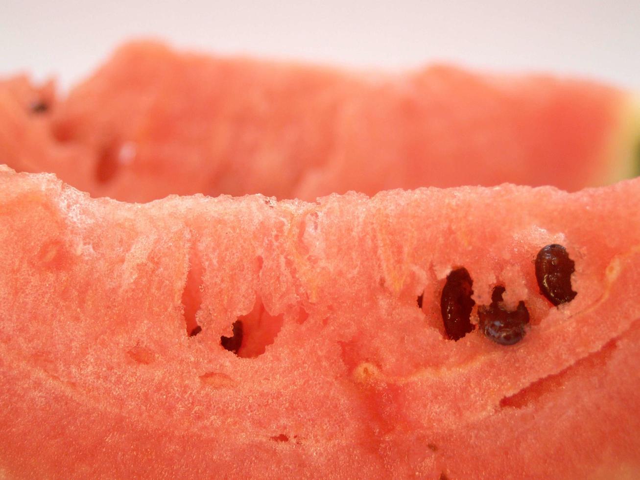 Watermelon slice close-up photo