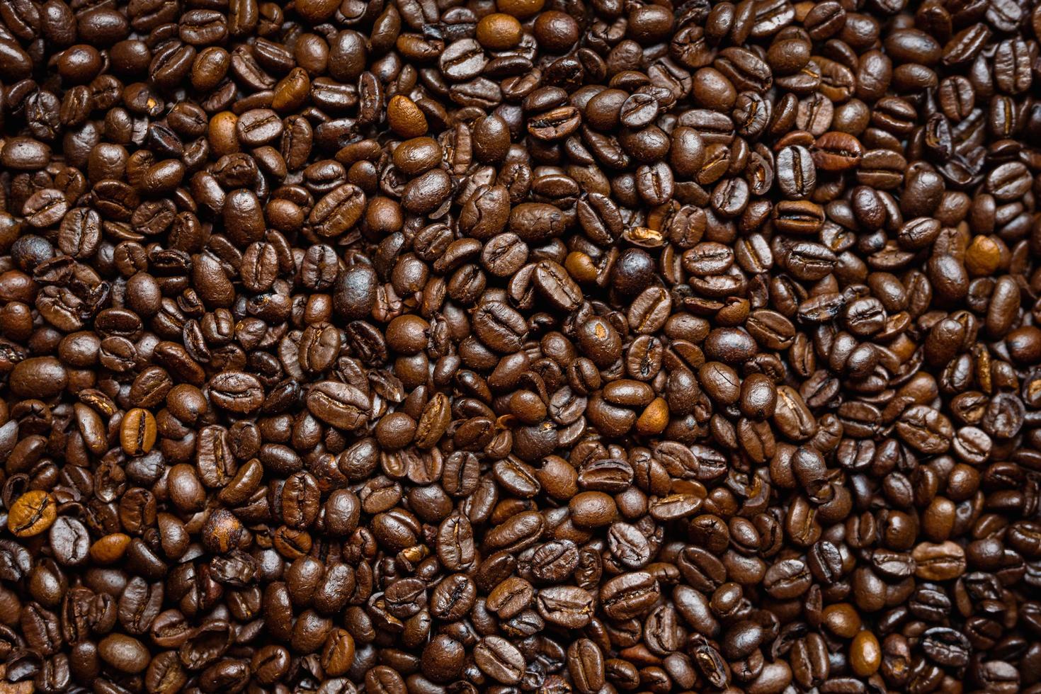 Pile of coffee beans photo