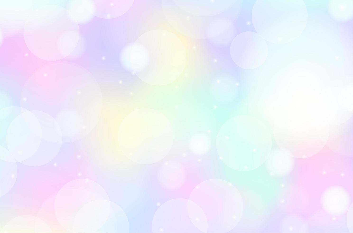 Rainbow pastel blurred background vector